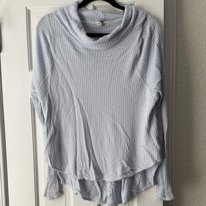 We The Free Soft Light Blue Knit Sweater